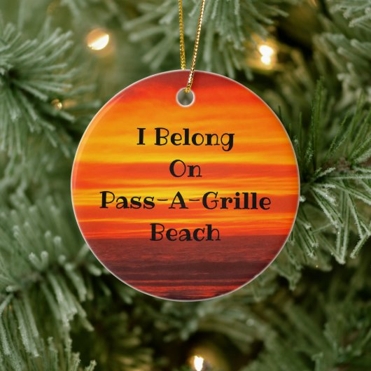 PassAgRilleサンセットのセラミックサークルオーナメント セラミックオーナメント (ツリー)