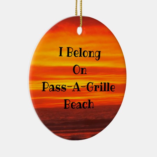 PassAgRilleサンセットのセラミックサークルオーナメント セラミックオーナメント (右)