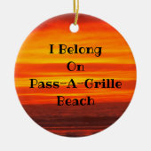 PassAgRilleサンセットのセラミックサークルオーナメント セラミックオーナメント (正面)