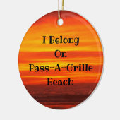 PassAgRilleサンセットのセラミックサークルオーナメント セラミックオーナメント (左)