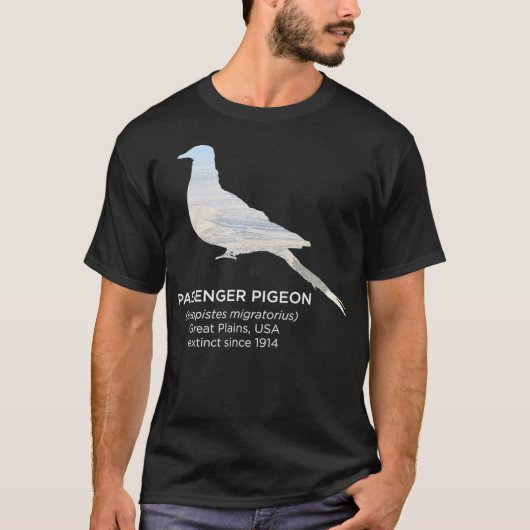 Passenger Pigeon Extinct Animal Endangered Tシャツ (正面)