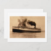 Passenger Steamer Juniata – ルイペシャ ポストカード (正面/裏面)