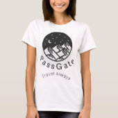 PassGate Travel Always Women's White Tシャツ (正面)