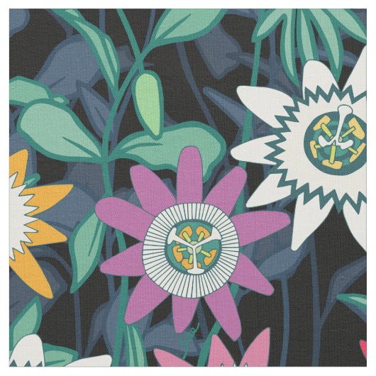 passiflora ファブリック (クローズアップ)