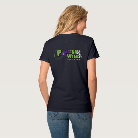 PASSING WIND WOMEN's American Apparel Pullover Tシャツ (裏面フル)