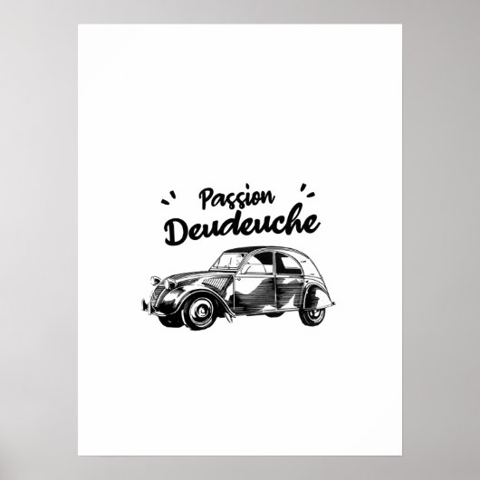 Passion deuche - 2CV ポスター (正面)