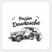 Passion deudeuche - 2CV スクエアシール (正面)