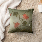 Passion Flowers and Hummingbirds by Martin J Heade クッション (ブランケット)