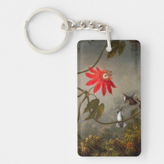 Passion Flowers with Hummingbirds Heade キーホルダー (正面)