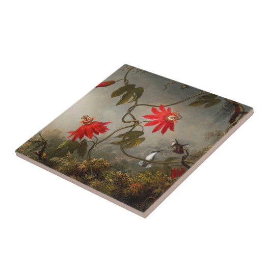 Passion Flowers with Hummingbirds Heade タイル (側面)