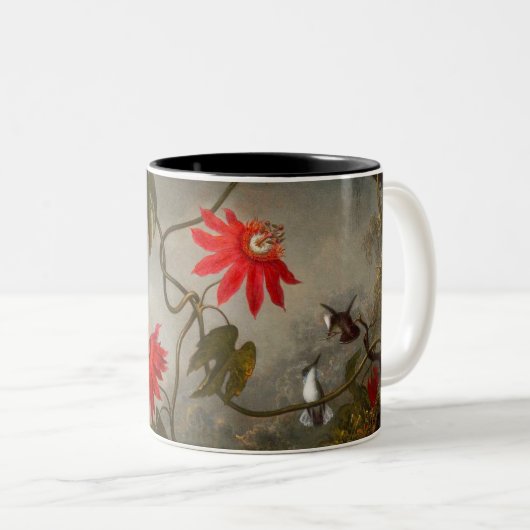 Passion Flowers with Hummingbirds Heade ツートーンマグカップ (正面右)