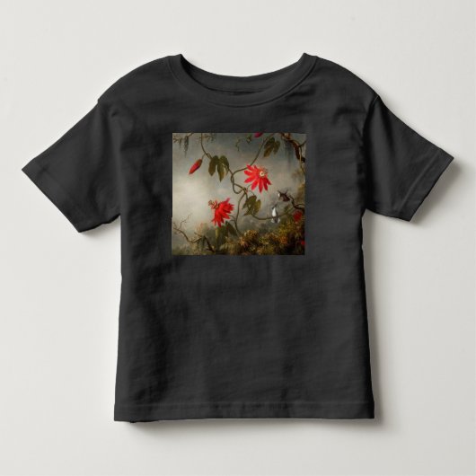 Passion Flowers with Hummingbirds Heade トドラーTシャツ (正面)