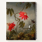 Passion Flowers with Hummingbirds Heade ノートブック (裏面)
