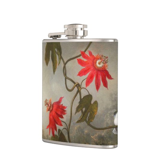 Passion Flowers with Hummingbirds Heade フラスク (左)