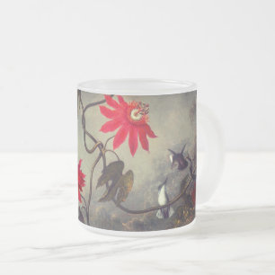 Passion Flowers with Hummingbirds Heade フロストグラスマグカップ