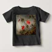 Passion Flowers with Hummingbirds Heade ベビーTシャツ (正面)