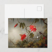 Passion Flowers with Hummingbirds Heade ポストカード (正面/裏面)