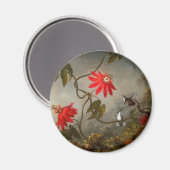 Passion Flowers with Hummingbirds Heade マグネット (正面/裏面)