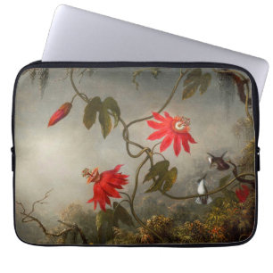 Passion Flowers with Hummingbirds Heade ラップトップスリーブ