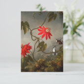 Passion Flowers with Hummingbirds Heade 出欠カード (スタンド正面)