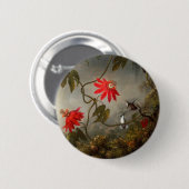 Passion Flowers with Hummingbirds Heade 缶バッジ (正面&裏面)