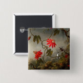Passion Flowers with Hummingbirds Heade 缶バッジ (正面&裏面)
