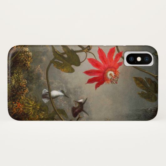 Passion Flowers with Hummingbirds Heade Case-Mate iPhoneケース (裏面(横))