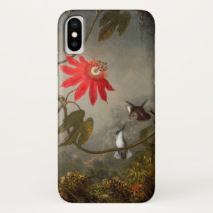 Passion Flowers with Hummingbirds Heade iPhone X ケース