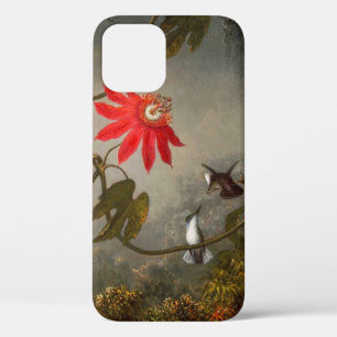Passion Flowers with Hummingbirds Heade iPhone 12ケース