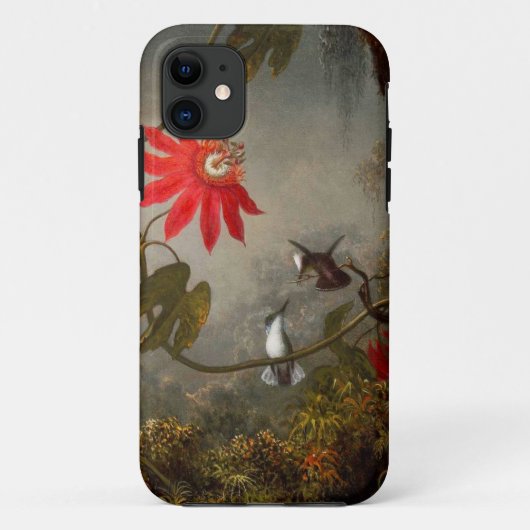 Passion Flowers with Hummingbirds Heade Case-Mate iPhoneケース (裏面)
