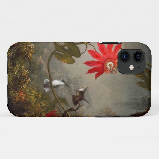 Passion Flowers with Hummingbirds Heade Case-Mate iPhoneケース (裏面(横))