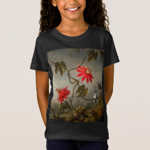 Passion Flowers with Hummingbirds Heade Tシャツ