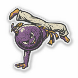 Passion Fruit Capoeira — Vintage Retro Brazilian F シール