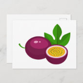 Passion fruit slices ポストカード (正面/裏面)