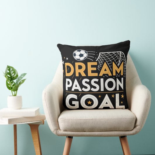Passion Goal Motivational Throw Pillow クッション (椅子)