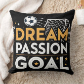 Passion Goal Motivational Throw Pillow クッション (ブランケット)