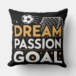 Passion Goal Motivational Throw Pillow クッション