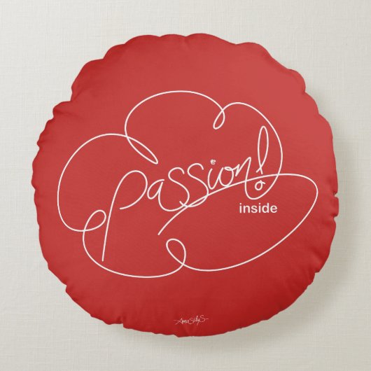 PASSION inside - はっきりした CloudS - W ラウンドクッション (正面)