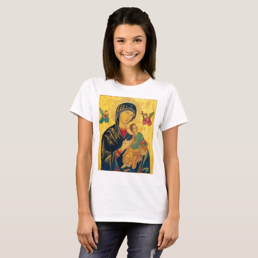 Passion/OLの永遠の助けのワイシャツのTheotokos Tシャツ (正面フル)