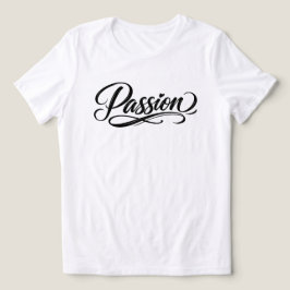 Passion Script | エレガントなミニマリストのタイポグラフィ トライブレンドＴシャツ