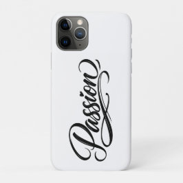 Passion Script | エレガントなミニマリストのタイポグラフィ iPhone 11 Proケース