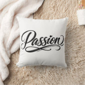 Passion Script | Elegant Minimalist Typography クッション (ブランケット)