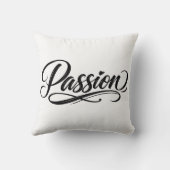 Passion Script | Elegant Minimalist Typography クッション (裏面)