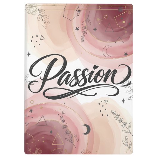 Passion Script | Elegant Minimalist Typography クリップボード (裏面)