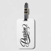 Passion Script | Elegant Minimalist Typography ラゲッジタグ (正面縦)