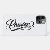 Passion Script | Elegant Minimalist Typography Case-Mate iPhoneケース (裏面(横))