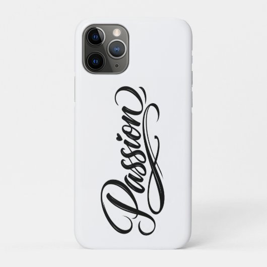 Passion Script | Elegant Minimalist Typography Case-Mate iPhoneケース (裏)