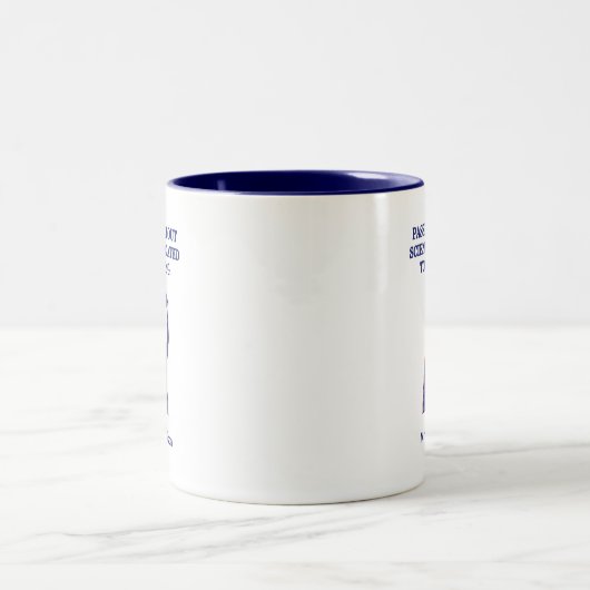 Passionate About Science Dedicated To Teaching ツートーンマグカップ (中央)