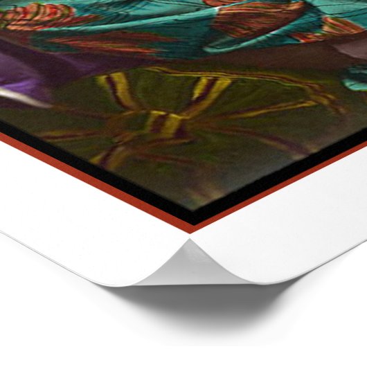 passionate couple in an embrace ポスター (角)