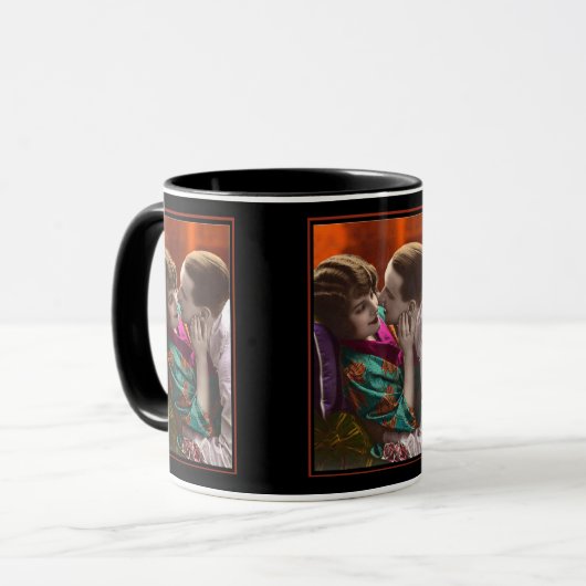 passionate couple vintage retro マグカップ (正面左)